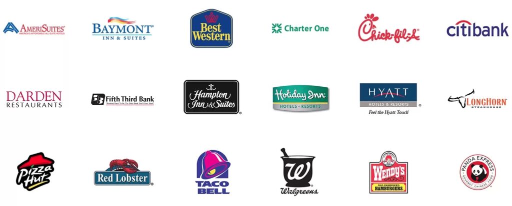 This is a group of client logos we've been honored to serve